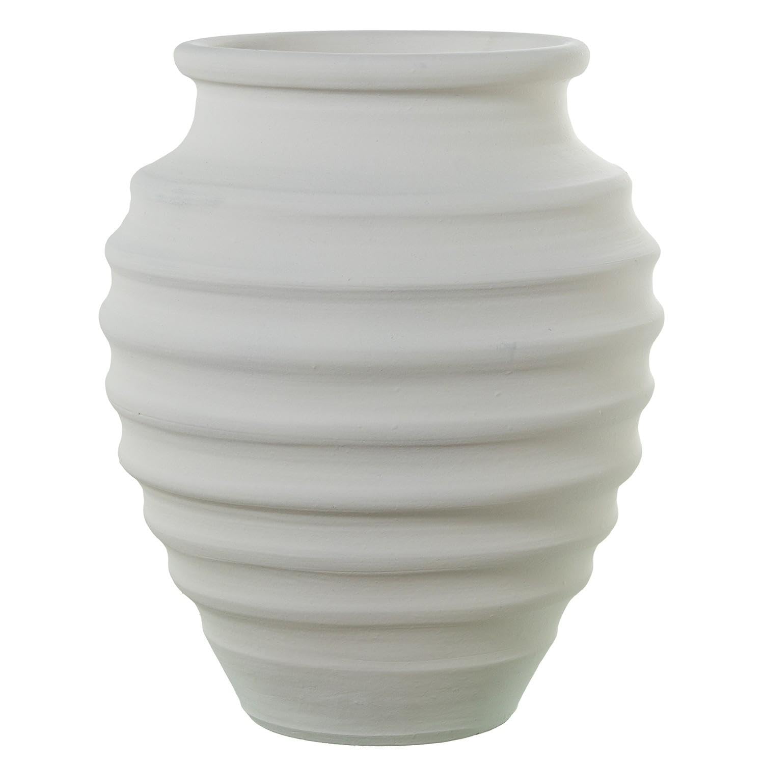 Vase de sol en céramique blanc mat haut de gamme style minimaliste