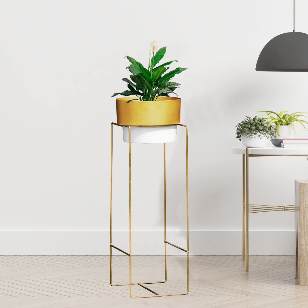 AYMH® Medieval Planter Stands Indoor Outdoor Decoration Potted with Pot Flower Stand Indoor Balcony Decoration Storage Shelf Living Room with Pot (White_A) (B09SZD5NCQ) Amazon Price History, Amazon Price Tracker