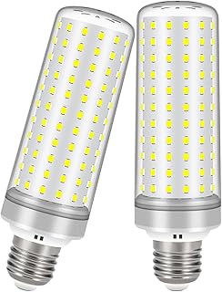E26 LED Bulbs, 40W LED Light Bulbs Equivalent 400W, 6000K Daylight White, Not Dimmable, AC 110-220V, E26 Light Bulbs (2 Pack)