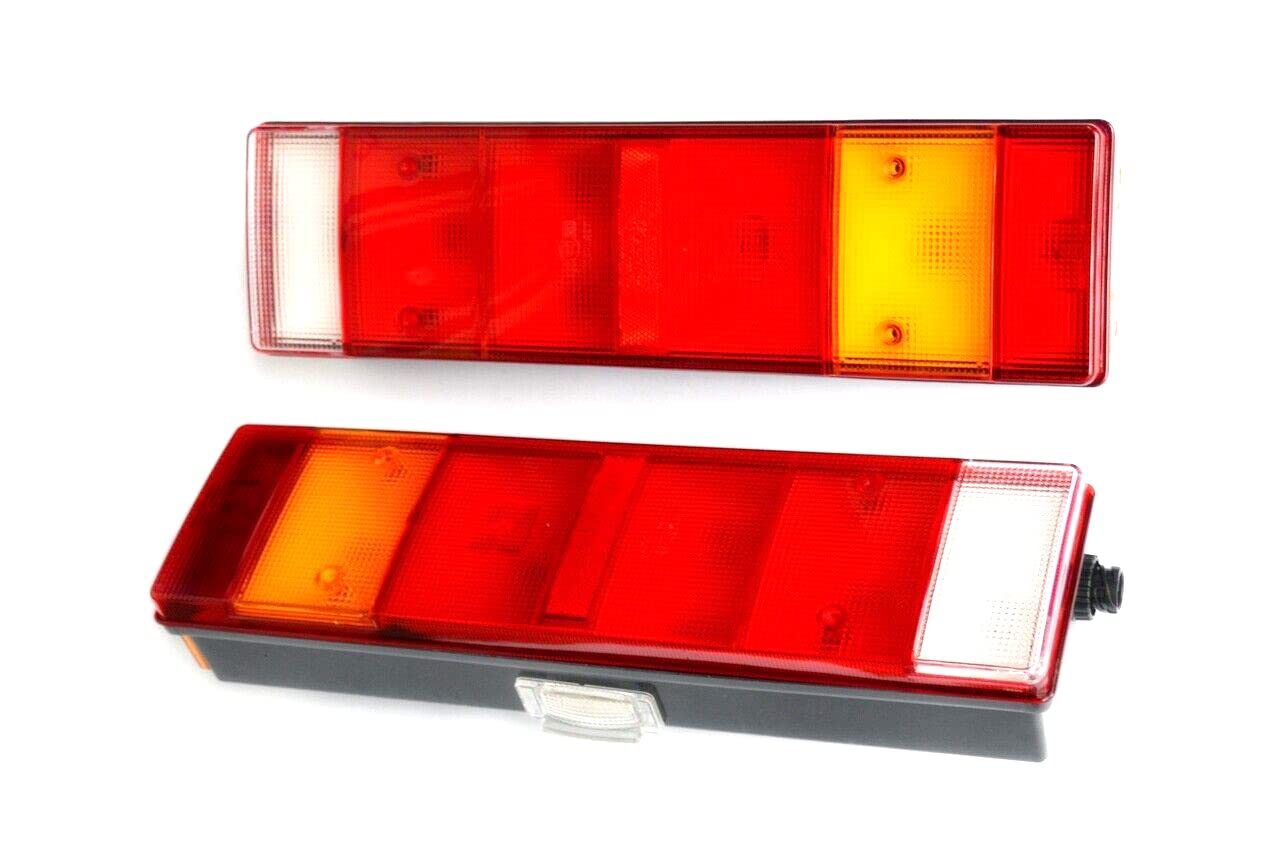 24/7Auto 2 luces traseras 12 V 24 V lámparas PIN AMP 1.5 para camiones, remolques, chasis