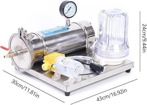 Miniatura 9 de Filtro líquido de mead de vino de acero inoxidable, tecnología de filtración de tres etapas, mini sistema de filtro de licor para el hogar, máquina