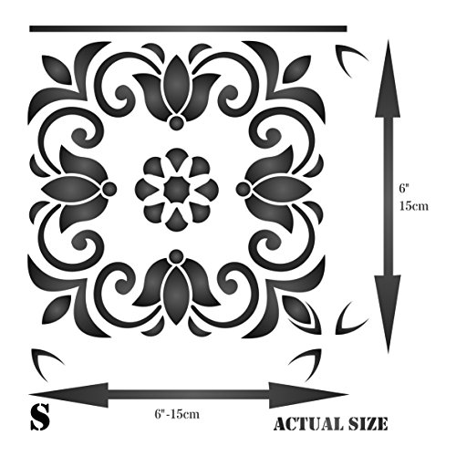 Stencil per piastrelle turche - 15 x 15 cm (S)