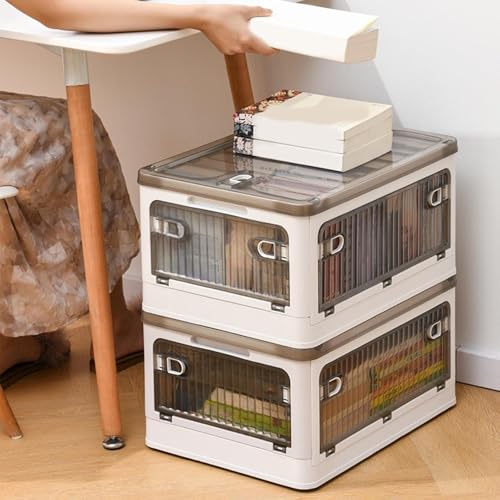 Boîte de rangement pliable à roulettes cube pour gain de place maison