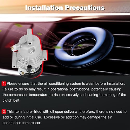 Image of cciyu Air Conditioning Compressor Fit for Nissan Cube Versa 1.8L 2009-2012