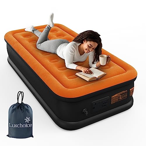 Luxchoice Cama de Aire Colchón de Aire Autoinflable con Bomba Eléctrica Cama de Invitados Premium Colchón Inflable para Camping o Uso Doméstico