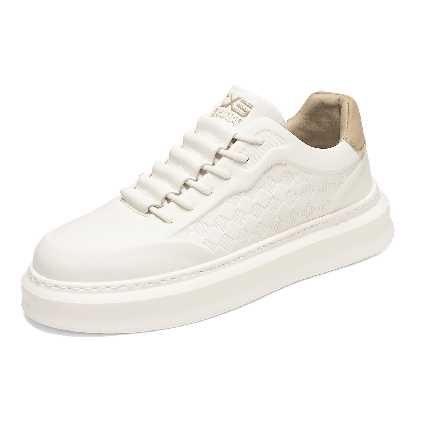 YCMM Lace Up Platform Sneakers Lightweight Comfortable Casual Fashion Sneaker Walking Shoes for Men Women