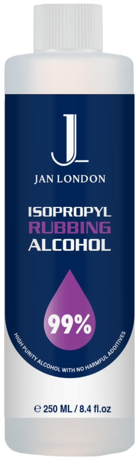 Isopropyl Rubbing Alcohol, IPA 99.9% High Purity – Multipurpose Disinfectant & Cleaner for Surfaces, Electronics, First-Aid, and More – Fast Evaporating, Residue-Free, 250ml