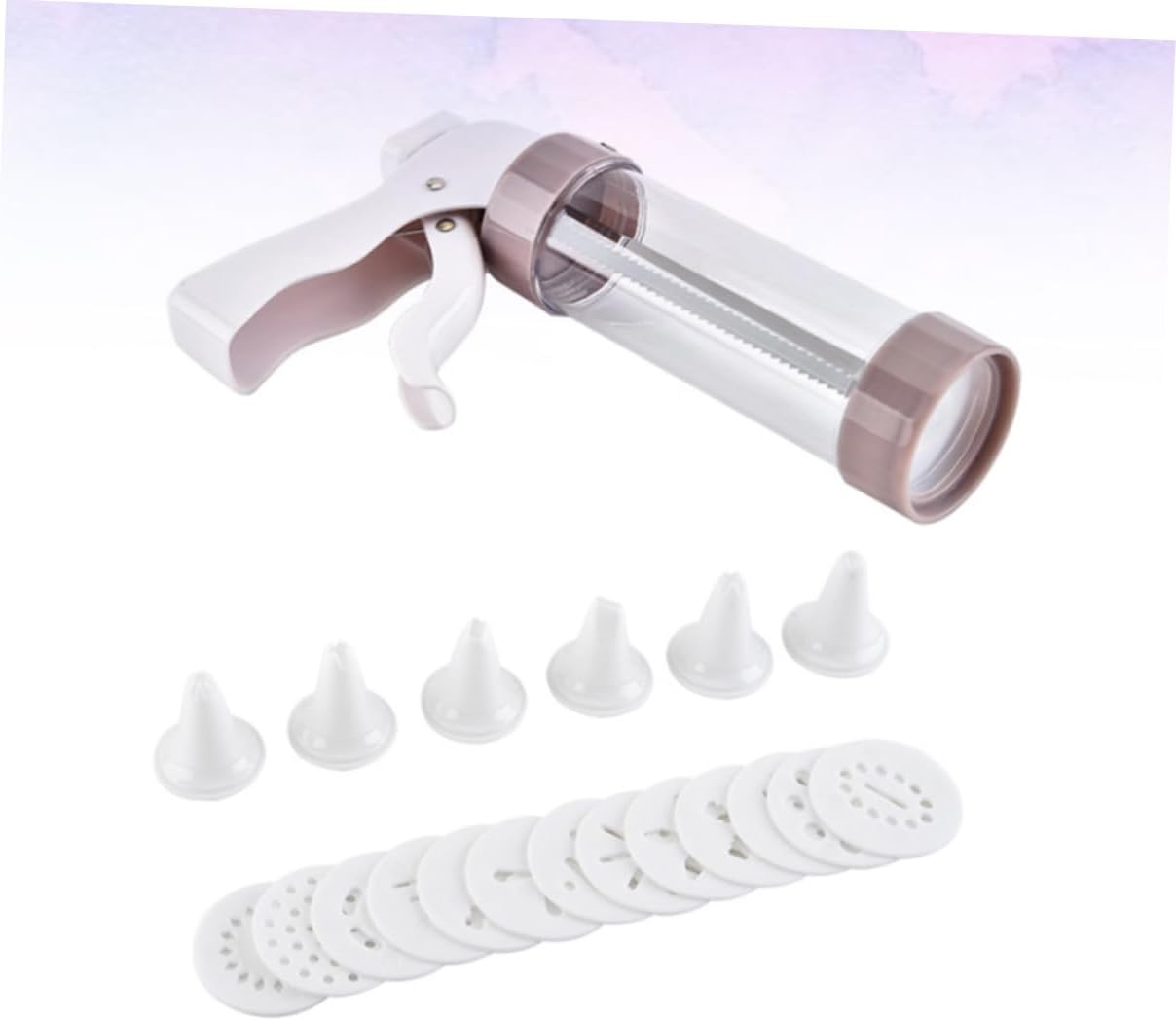 Plastic Biscuit Maker Piping Extruder Baking Accessory Cake Tools Dessert Decorator Home Baking Supplies