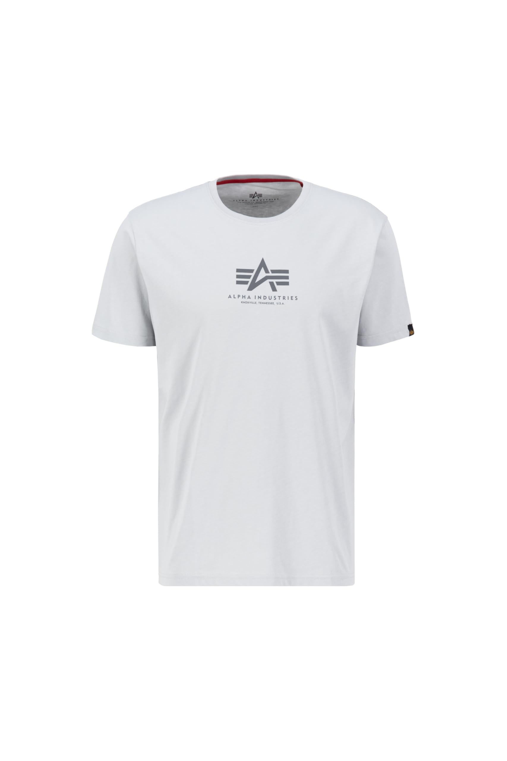 Alpha Industries Men's Gris T-Shirt Basic