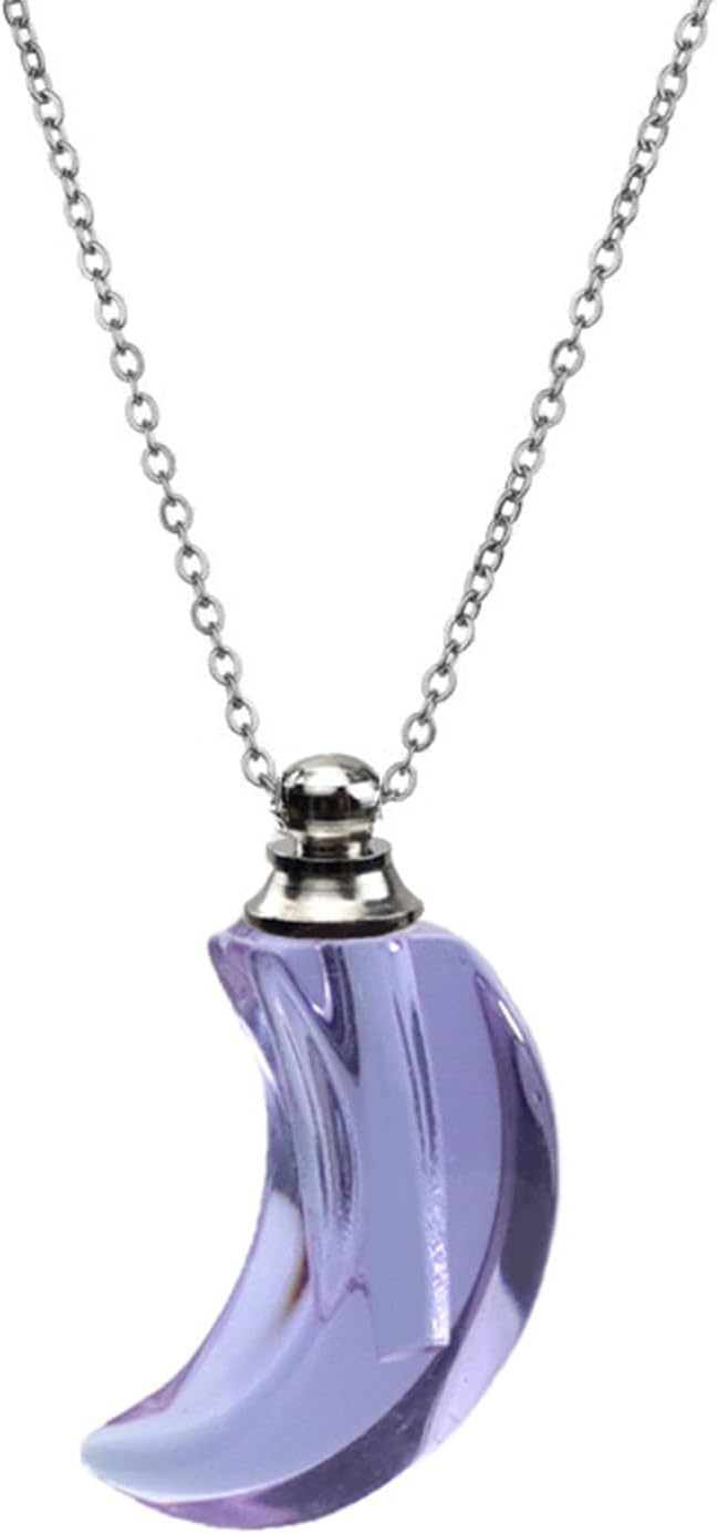 Blood Vial Necklace Stainless Steel Glass Star Vial Lanugo Bottle Cremation Urn Pendant Necklace for Women Keepsake Memorial Jewelry