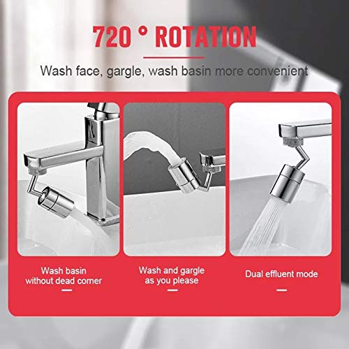 Gizayen 2020 New Upgrade Anti-Splash Filter Faucet, Kitchen Faucet Aerator Sink Movable Tap Head, Rotatable Filter Nozzle Swivel Movable Tap Kitchen Faucet Head,Copper