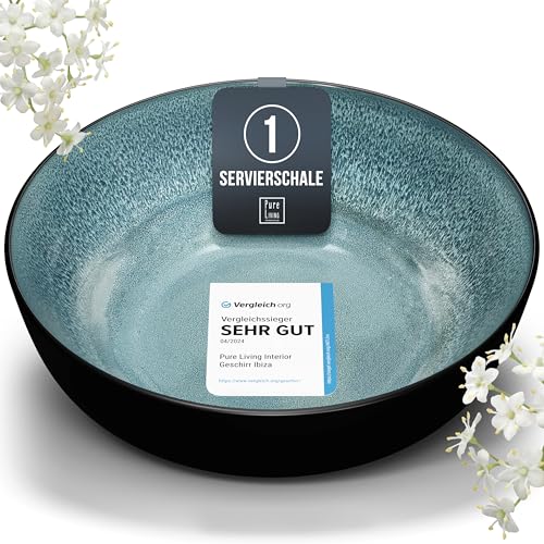 Steingut Servierschüssel Ibiza TESTSIEGER, Traumhafte Mediterrane...
