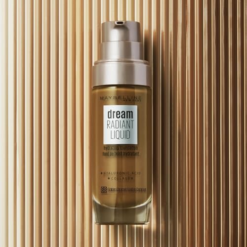 Maybelline New York - Fond de Teint Fluide Perfecteur de Teint - FPS13 - Dream Satin Liquid - Beige Doré (21) - 30 ml