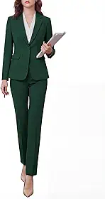 Ternos femininos de 2 peças - conjunto blazer formal elegante de alta qualidade sem rugas - Roupa de trabalho profissional