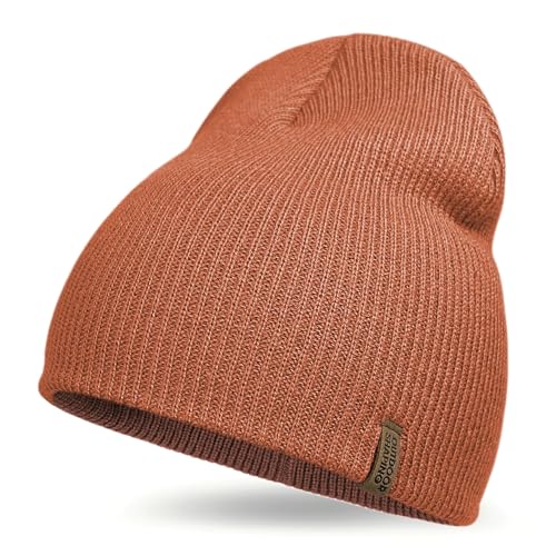 Outdoor Shaping Unisex Knit Beanie Hat - Warm Durable Soft Skull Cap for Men & Women– One Size Fits Most Black