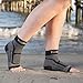 TechWare Pro Ankle Brace Compression Sleeve - Relieves Achilles Tendonitis, Joint Pain. Plantar Fasciitis Foot Sock with Arch Support Reduces Swelling & Heel Spur Pain. (Black/Gray S/M)