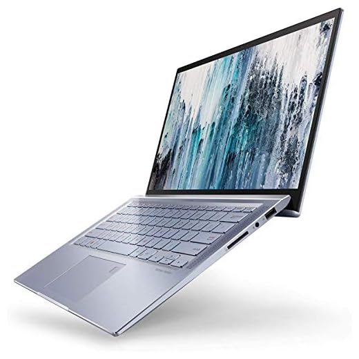 ASUS ZenBook 14 Ultra Thin & Light Laptop, 4-Way NanoEdge 14" Full HD, Intel Core I5-8265U, 8GB RAM, 256GB Nvme PCIe SSD, Wi-Fi 5, Windows 10, Silver Blue, UX431FA-ES51