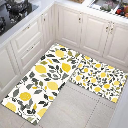 Tapis de cuisine devant évier pour une ambiance jaune clair et douce - 4
