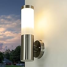 Light Experiences K/CX/446/65 Outdoor Light Terrace Garden Stainless Steel Plastic Modern