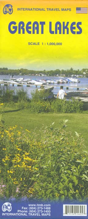 Great Lakes Travel Reference Map 1:1,000,000