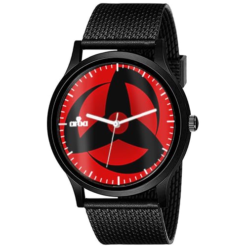 AROA Watch for Sharingan Model : 1260 Black Metal Analog Black Strap Watch Red Dial Stylish Watch for Boys (B0CPWM8DVP) Amazon Price History, Amazon Price Tracker