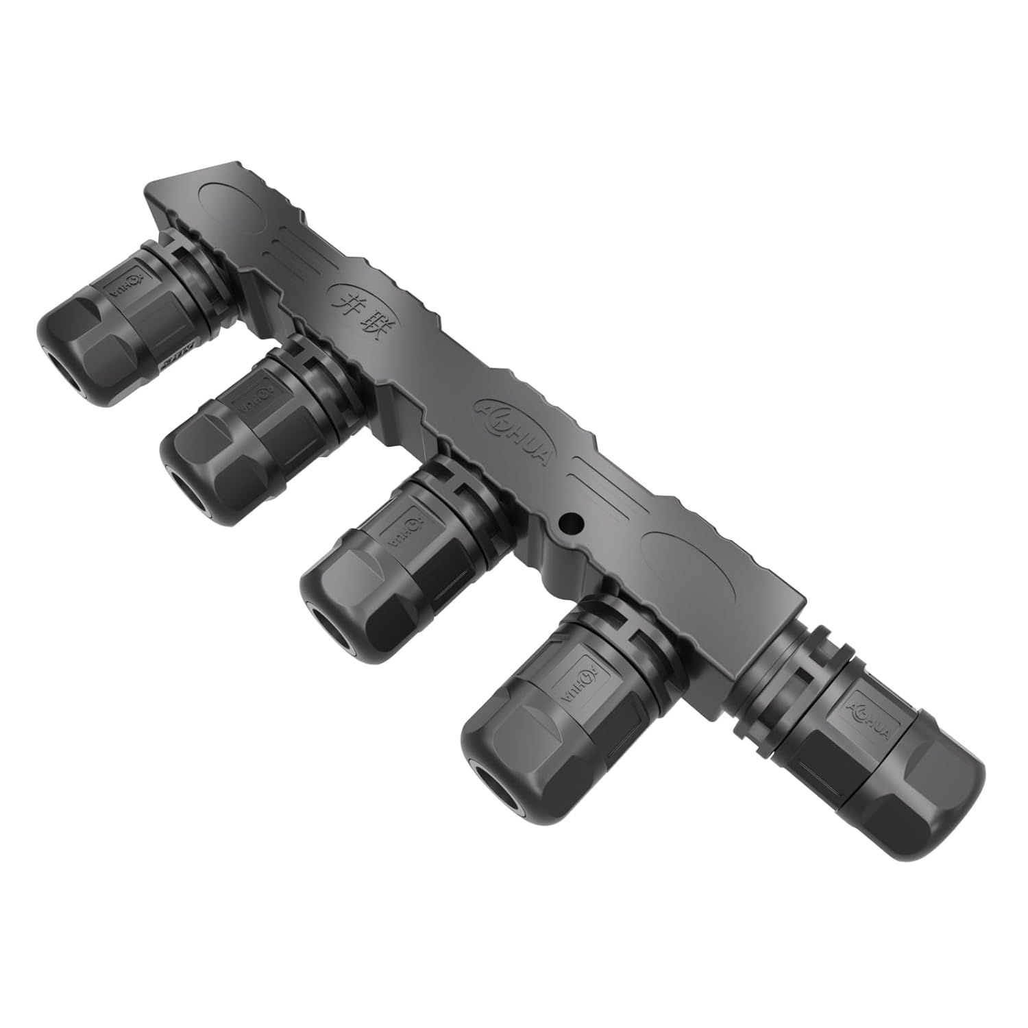 AOHUA M16 IP68 Waterproof 5-Way Junction Box (2-Pack) - 2 Pin Splitter Connector for Outdoor LED Cables 6-10mm (AH-M16-1002ZO4P122)