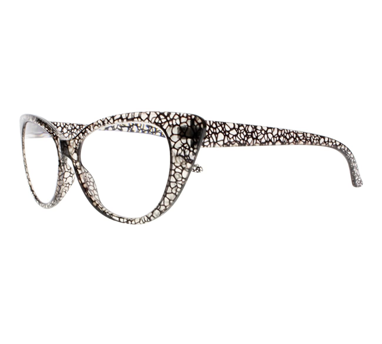 bestsight1936 Women's Gray Tortoise & Clear Stylish Reading Glass +1.0~+4.0 4.5 5.0 5.5 +6.0 (Gray, 4.50)
