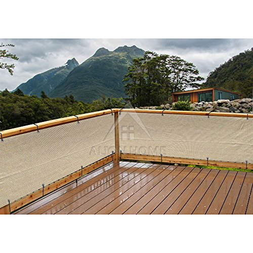 image for Alion Home© Elegant Privacy Mesh Windscreen for Backyard Deck, Patio,