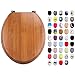 Produktbild MSV WC Sitz Toilettendeckel Bambus Bamboo Scharniere aus Edelstahl - hochwertige und stabile Qualität