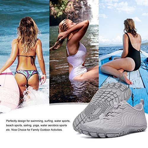 Image of hiitave Womens Water Shoes Quick Dry Barefoot for Swim Diving Surf Aqua Sports Pool Beach Walking Yoga