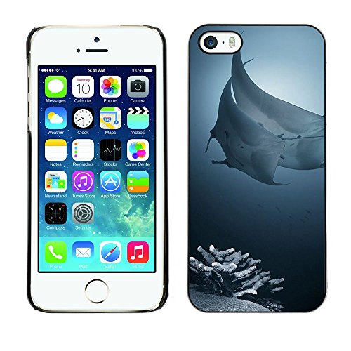 Coque iPhone 5S antichoc en plastique protecteur au design récif de corail