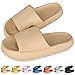 Produktbild Cozislides Original Slippers Cloudyzz Schlappen Wolke Hausschuhe Gummi Home Slippers Badeschuhe rutschfeste Pantoletten Sommer Garten Badelatschen Flip Flops für Damen Herren Khaki 38/39 EU