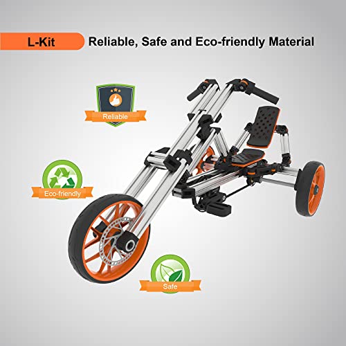 Image of MERITLINE Modular Ride On Toys, Buildable Kit 20 in 1 Go Kart Set, Suitable for 1 to 8 Years Old, 2 Wheel Bike, 3 Wheel Bike, Go Kart, Sit /Stand Scooter, etc. Most Popular L Kit (Non Electric)