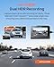 70mai A810 4K Dash Cam Front and Rear, Dual Dash Camera for Cars with Starvis 2 HDR Night Vision, 4G LTE Support, ADAS, Built in GPS & WiFi, 24/7 Parking Mode, AI Motion Detection, Time-Lapse