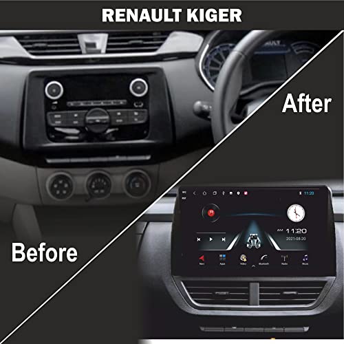 Image of 9 Inch Android Car Stereo for Renault Kiger | 2GB RAM /32GB ROM | Full HD Touch Display | WiFi | GPS | Bluetooth | SWC | Reverse Camera & Frame Included | Plug & Play | 1 Year Warranty
