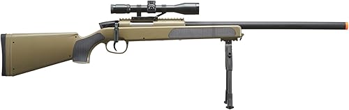 Miniatura 3 de 420 FPS Durable Polymer MK51 Bolt Action Airsoft Sniper Rifle Full Metal Bolt wScope