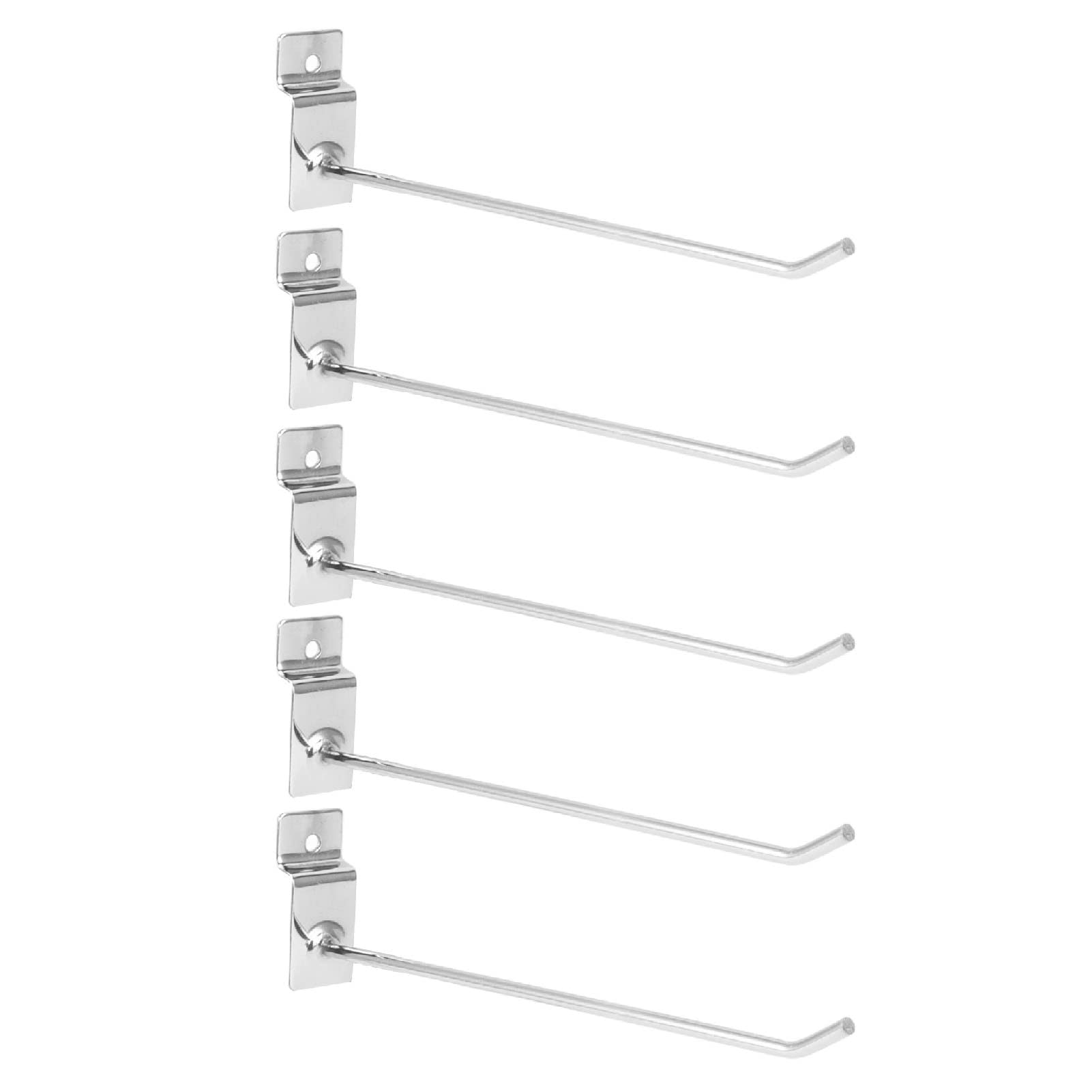 50Pcs Slatwal Hanger,Iron,Slatwall Supermarket Shelf Hook, Peg Board Hook Hanger Supermarket Shelf Hook Peg Board Hook with Resistant Flat Tip Widely Used Shelf Hook for