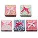Gift Boxes Set of 5 Decorative Treats Boxes Cookies Goodies Candy and Homemade Soaps Gift Boxes for Christmas Birthdays Holidays Weddings