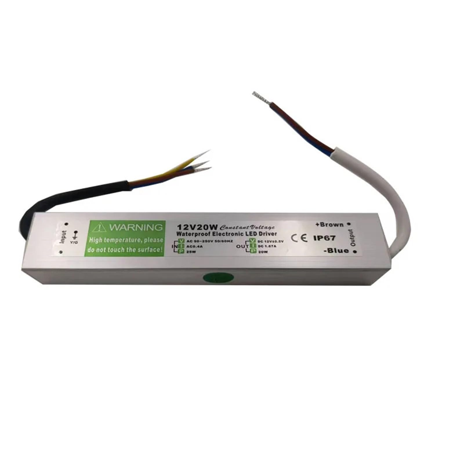 Driver LED impermeabile Ac DC 12V/24V Trasformatore 10W 15W 20W 25W 30W 50W 60W 100W 120W 150W Alimentatore for striscia luminosa(12 V,10w)