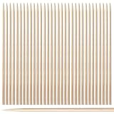 Material biodegradable y 100% madera de bambú natural: Todos los brochetas de bambú están hechos de bambú biodegradable 100% natural,sin ninguna adición superficie lisa,sin rebabas ni astillas.sin productos químicos y pueden entrar en contacto con los alimentos directamente, seguro y respetuoso con el medio ambiente.