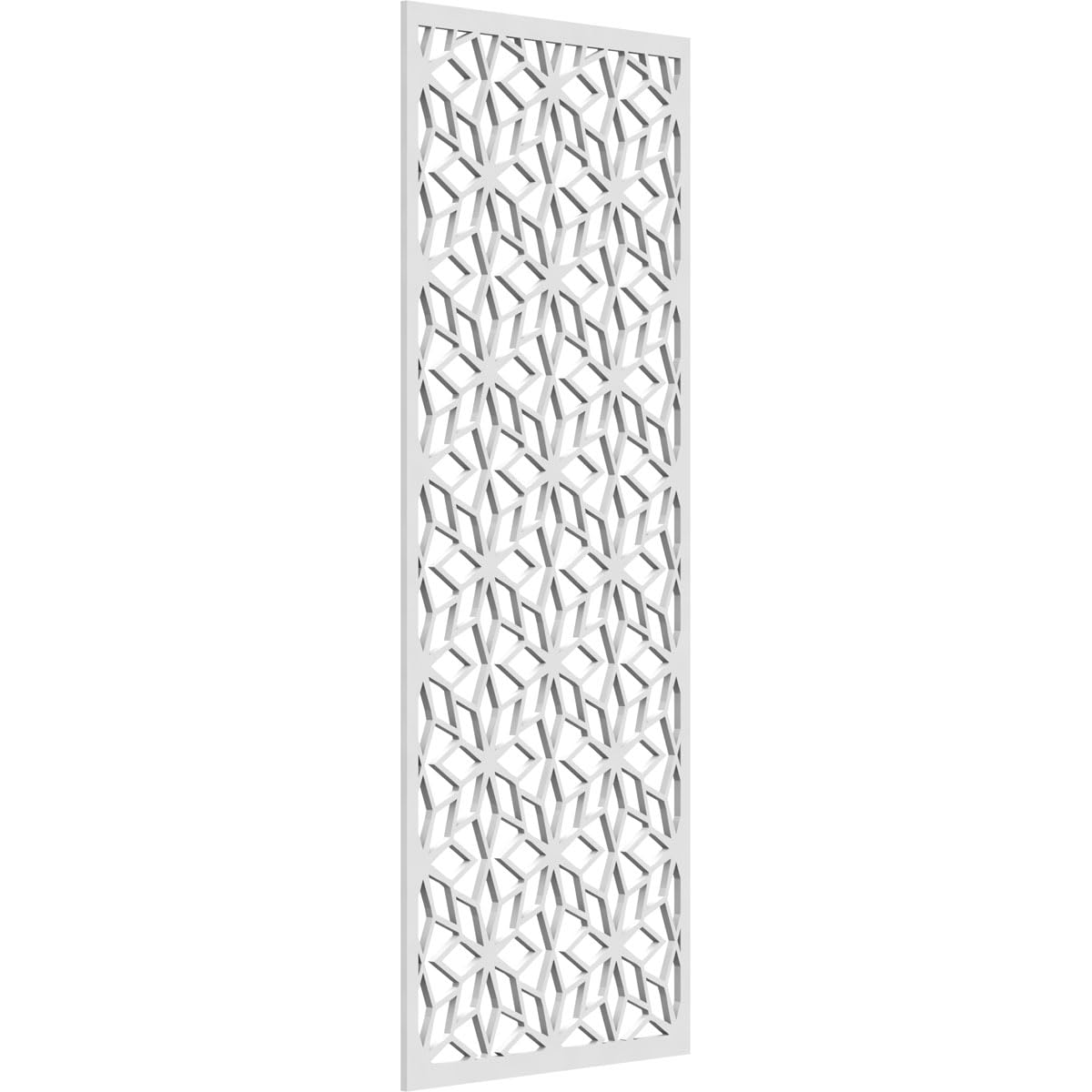 17 3/8"W x 44 3/8"H x 3/8"T Lake Decorative Fretwork Wall Panels in Architectural Grade PVC