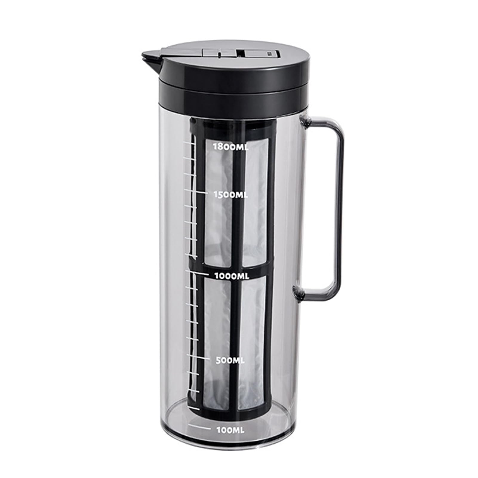 Large Cold Water Pitcher, 2000ml Lid Dispenser for Fridge Side Door, BPA-Free Leakproof Jug with Infuser for Fruit Tea