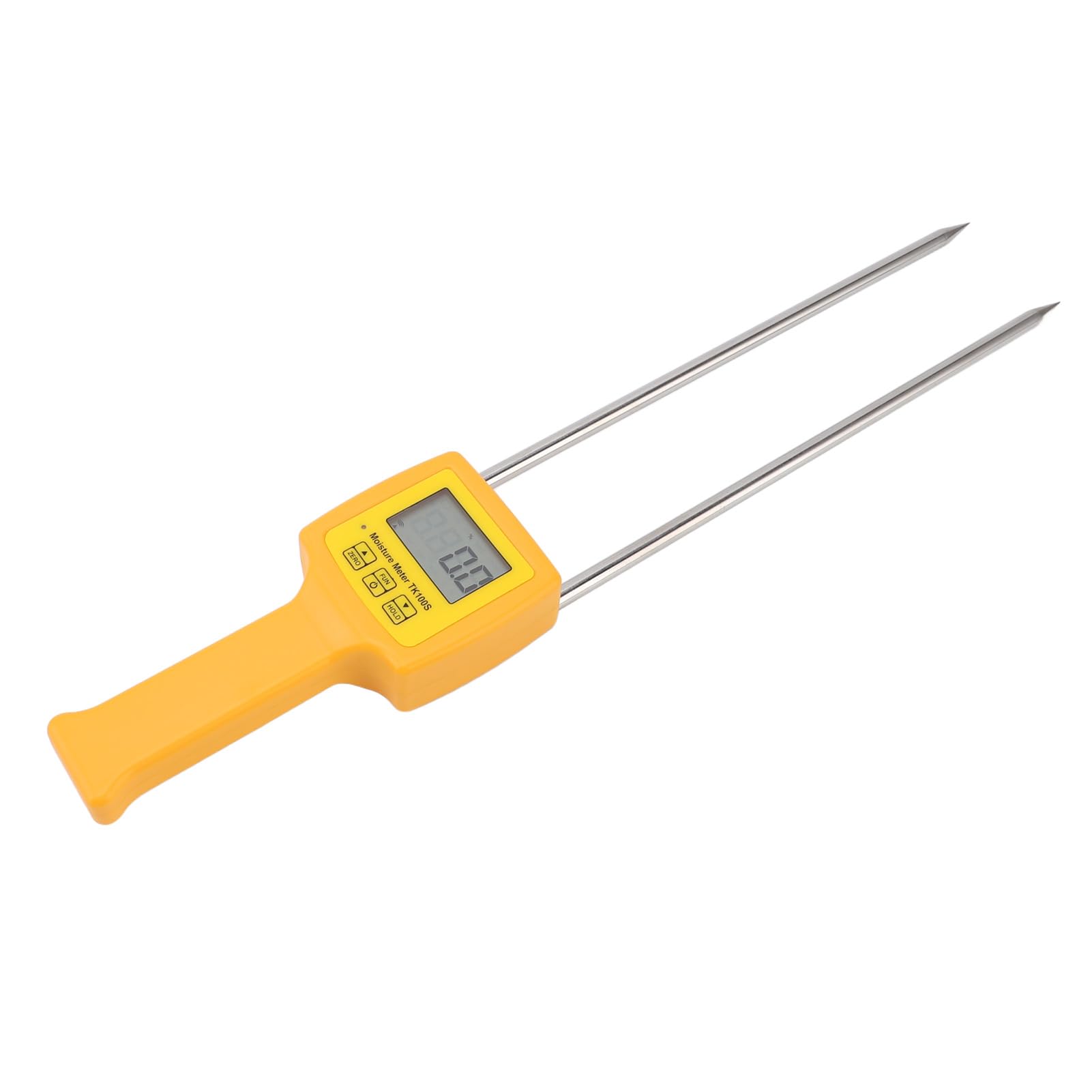 SUNGOOYUE Probador de Humedad de Grano, Medidor de Humedad de Grano Portátil ABS con Sonda de Acero Inoxidable de 11 Pulgadas, LCD Retroiluminada Resolución de 0,1% Apagado Automático para