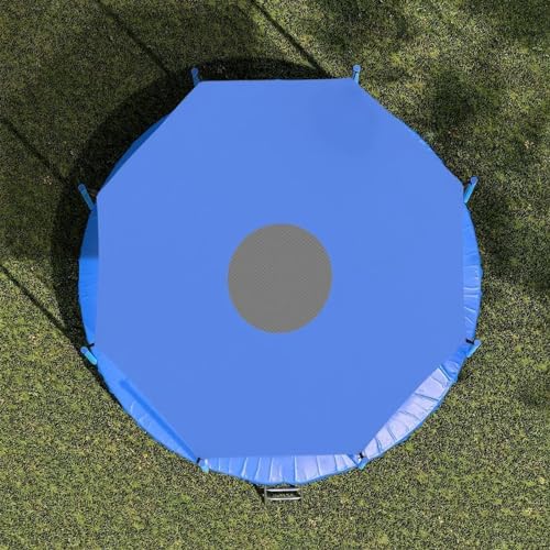 Generic Trampoline Shade Cover, Sail for Outdoor with Ties Trampoline Cover Easy to Install, for Outdoor Backyard Playground, for 6/8/10/12/14/16FT Trampolines(Size:14ft)