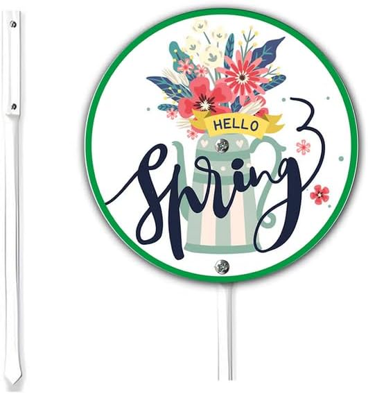 Store Spring Road Sign Amazon.com : Houseuse Spring Garden Sign With Stake Hello Spring Yard ...