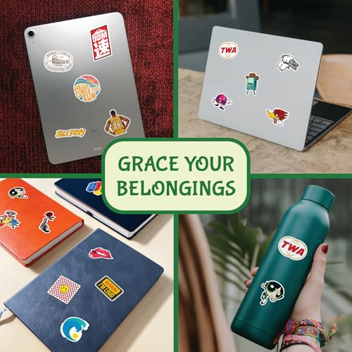 Image of CodersParadise - Pack of 250+ Laptop Stickers Random - Stickers for Laptop, Journal, Bike Helmet, Diary, Guitar, Mobile - Waterproof Residue Free