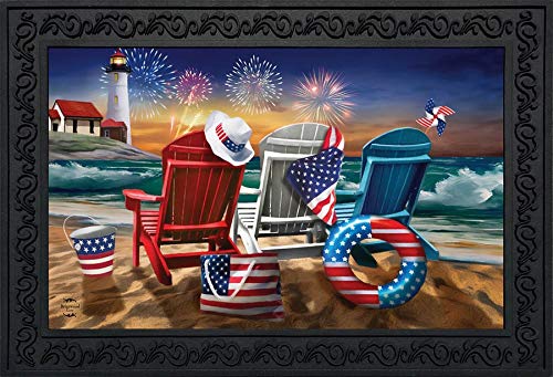 Briarwood Lane Beachfront Fireworks Summer Doormat