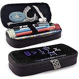 Multifunktion: Es ist nicht nur ein idealer Organizer für Federm?ppchen für Büromaterial und Schulmaterial, sondern kann auch als Atravel- oder Make-up-Tasche für M?dchen, Zeichnungsaquarellstifthalter für Künstler und Designer verwendet werden Es kann leicht in fast jede Tasche getragen werden, um es mitzubringen.