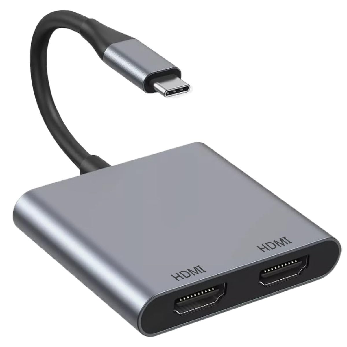 USB C to Dual HDMI Adapter, Type C Hub for 2 Monitors Adapter C to HDMI Splitter Extended Display for MacBook Pro, Dell XPS, Laptop, Samsung Galaxy S24 S23 and More USB C Devices-picture-54