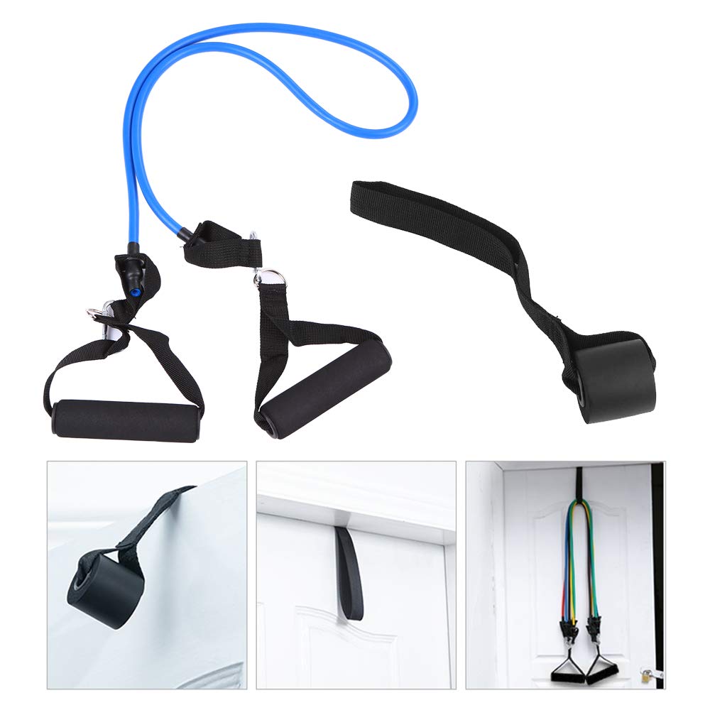 Juego de 18 bandas de resistencia para entrenamiento, fitness, ejercicio, rehabilitación, bandas de bucle, bandas de tubo, anclaje de puerta, correas de tobillo, asas acolchadas,